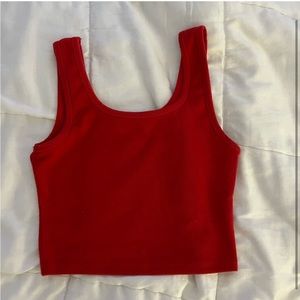 Red Crop Tank